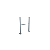 Leaning bracket made of flat steel | 70 x 70 mm | for doweling, with crossbar | width: 600mm | hot-dip galvanized